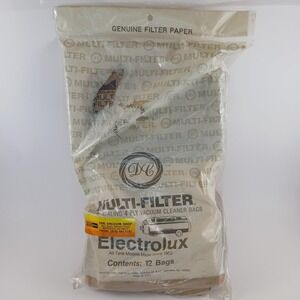 Electrolux Self Seal Vacuum Bag Multi Filter 4-ply, 12 Bags, Fits Models 1952+up